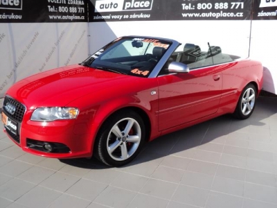 obrázek vozu AUDI A4 Kabriolet  3.2 V6 188kW S-Line Kůže Xenon Memory sedačky 6st.Tiptronic 4x4 Najeto pouze 80tis Km Tovární úprava ABT 1.maj CZ
