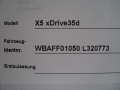 obrázek vozu BMW X5  3.5d Bi-Turbo 210kW