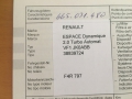 obrázek vozu RENAULT ESPACE FACELIFT 07-10 2.0T AUT Tempomat vhodný motor pro LPG 125kW