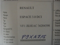 obrázek vozu RENAULT ESPACE FACELIFT 07-10 3.0dCi V6 130kW